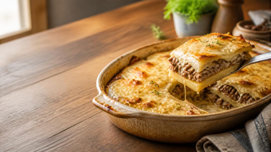 Best Beef & Potato Layered Casserole – Easy, Hearty & Delicious