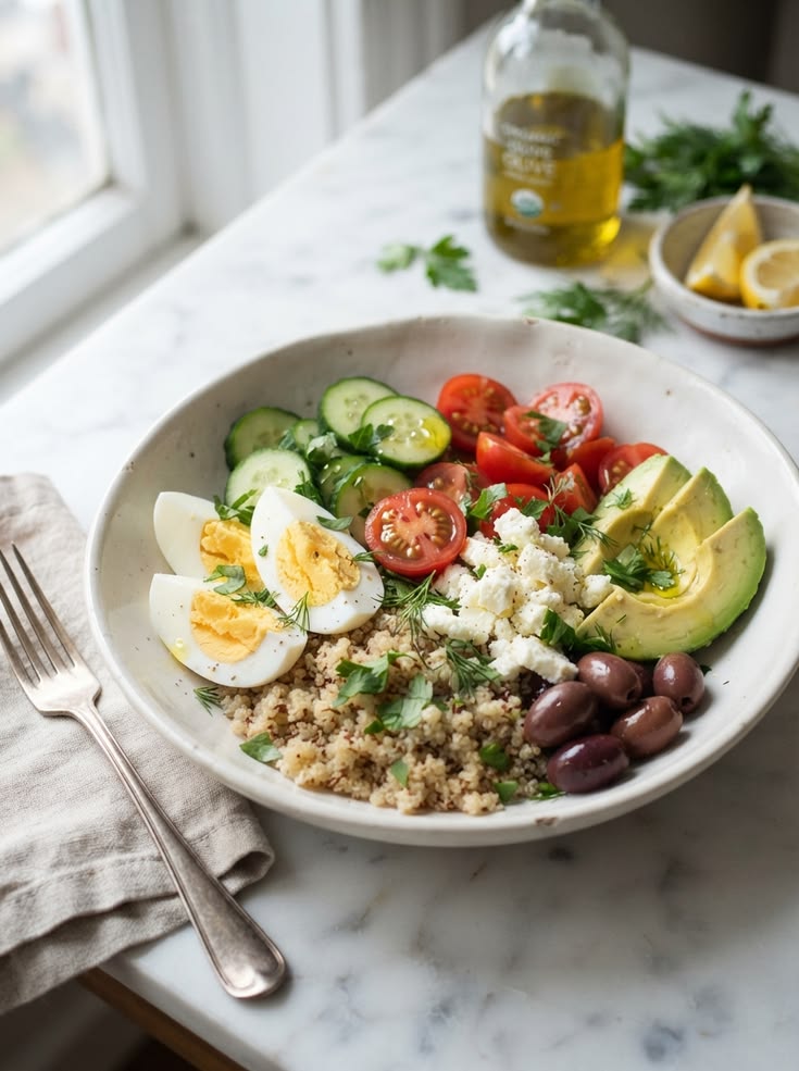 Mediterranean Breakfast Bowls: A Healthy, High-Protein Breakfast You Can Make in 20 Minutes