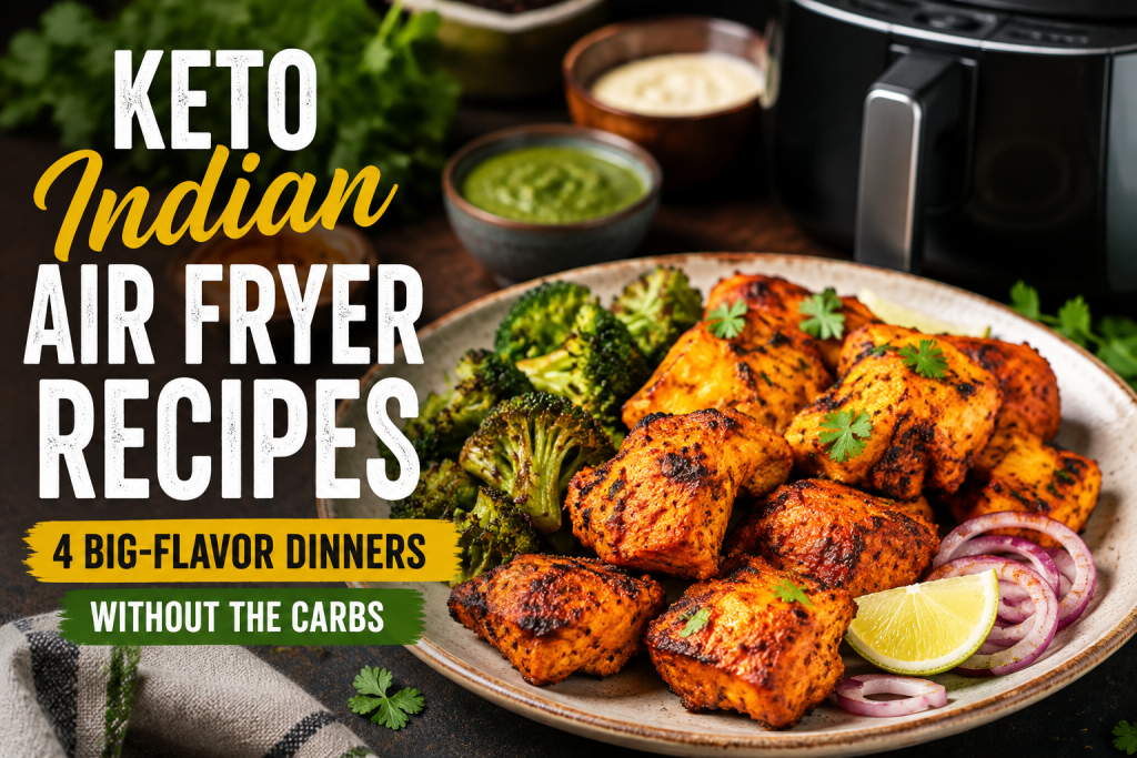 Keto Indian Air Fryer Recipes: 4 Big-Flavor Dinners Without the Carbs