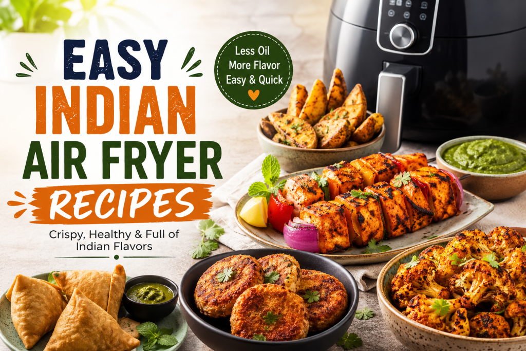 Easy Indian Air Fryer Recipes: Quick, Crispy & Flavor-Packed Meals at Home