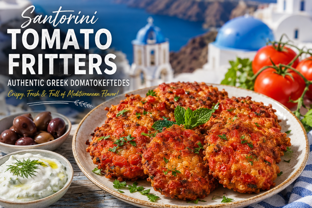 Santorini Tomato Fritters Recipe: Crispy Greek Domatokeftedes with Fresh Herbs