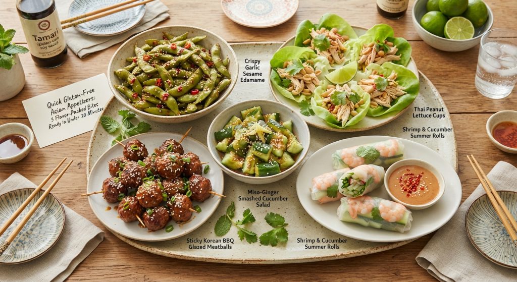 Quick Gluten-Free Asian Appetizers: 5 Flavor-Packed Bites Ready in Under 20 Minutes