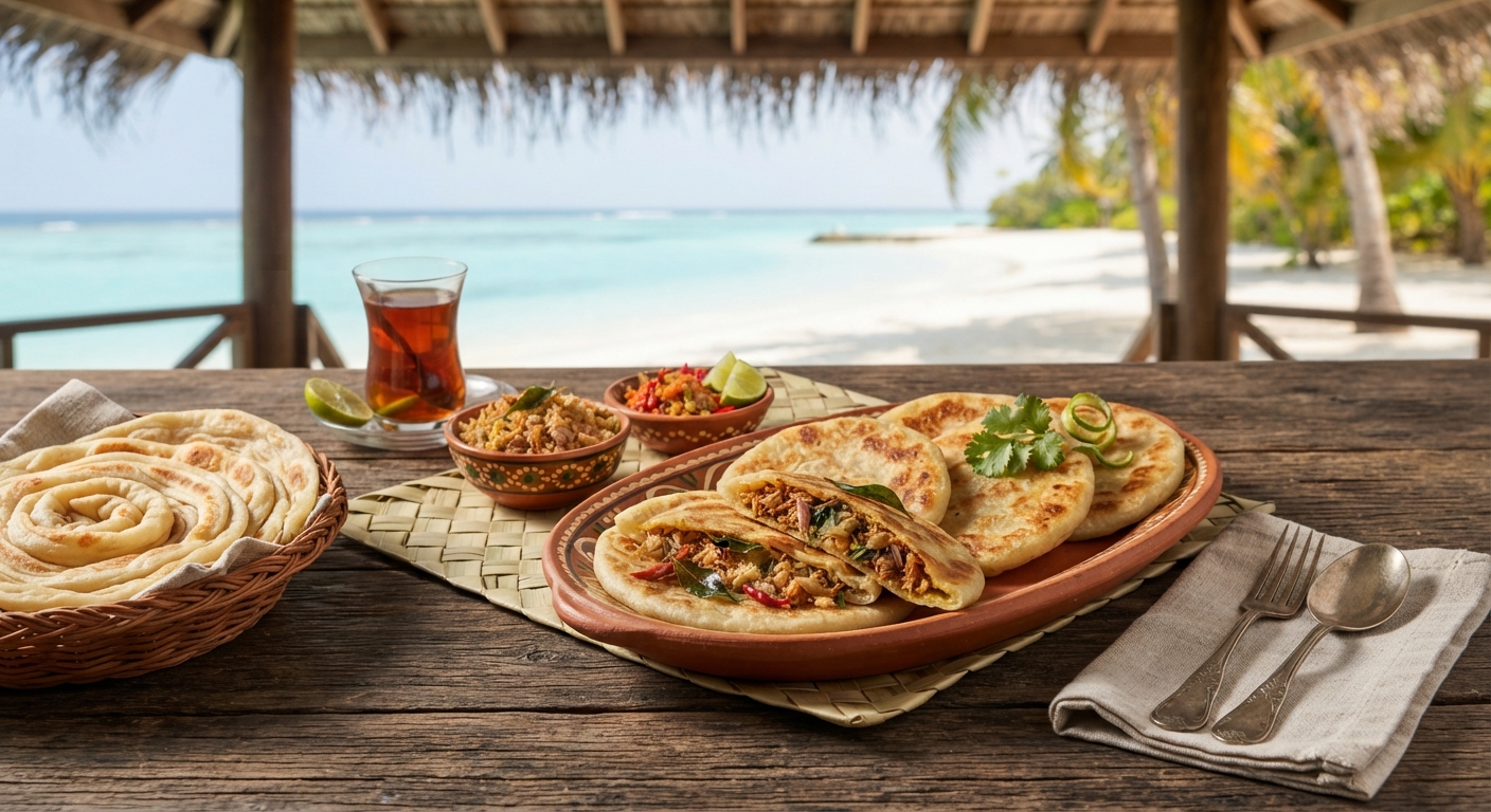 Masroshi: Maldivian Tuna-Stuffed Flatbread