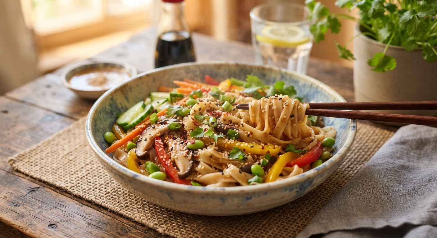 Sesame Rice Noodles