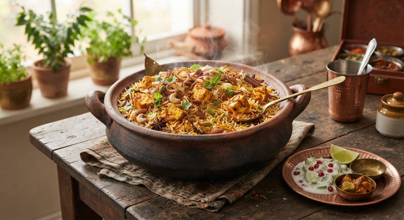 One-Pot Paneer Biryani
