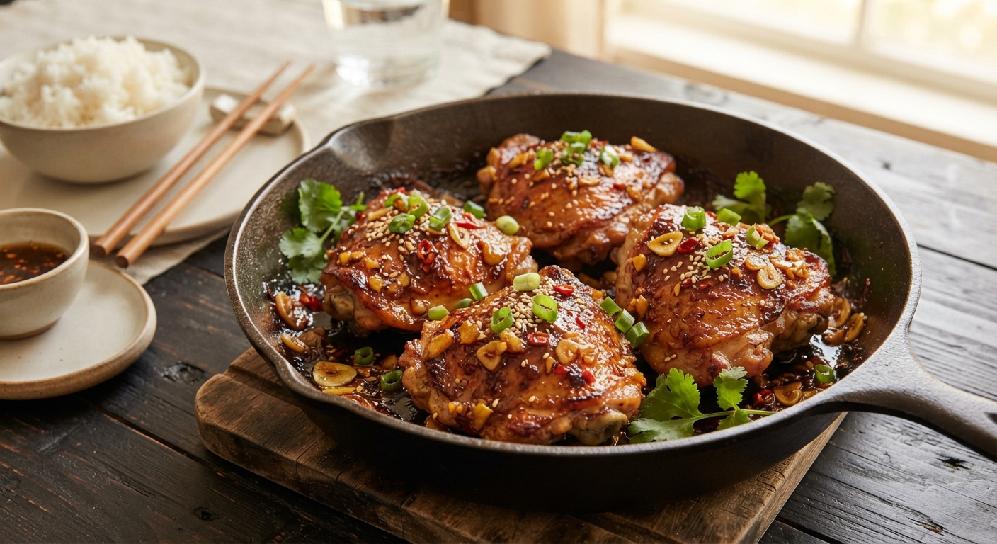 Ginger Garlic Chicken Thighs