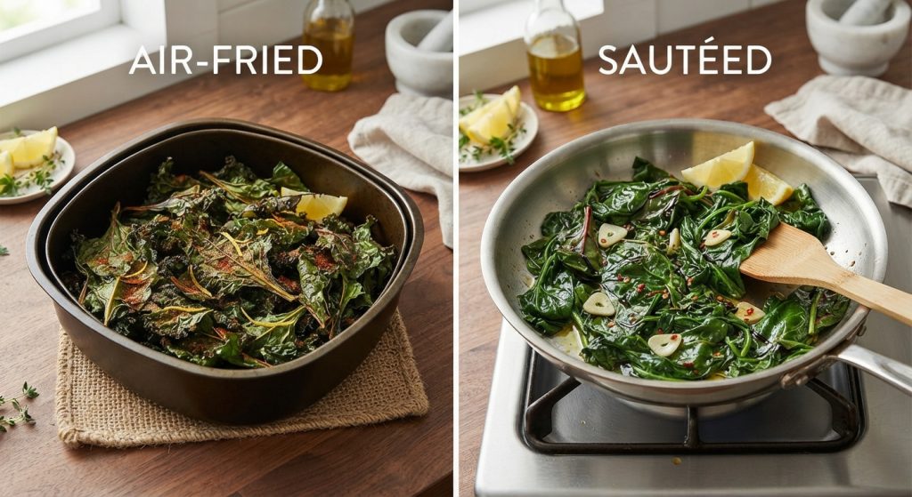 Air-Fried or Sautéed Greens