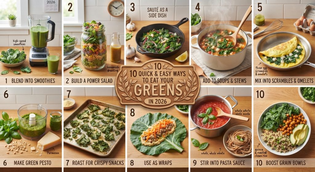 10 Quick and Easy Ways to Eat Your Greens in 2026