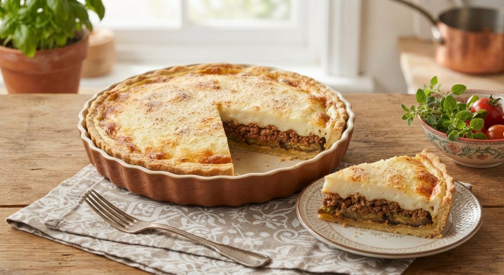 Elegant Greek Moussaka Tart