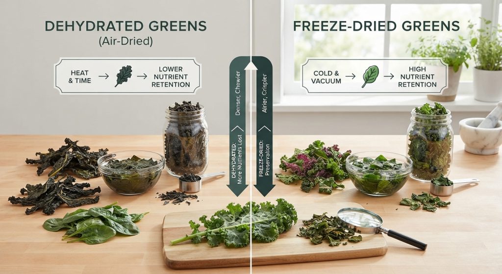 Freeze-Dried and Dehydrated Greens
