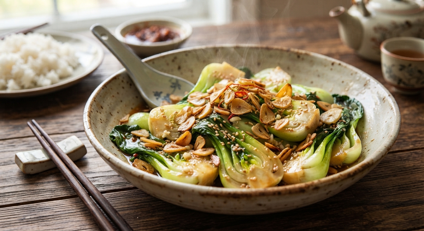 Stir-Fried Bok Choy with Garlic