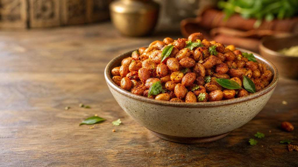 Air Fryer Roasted Peanuts Indian Style