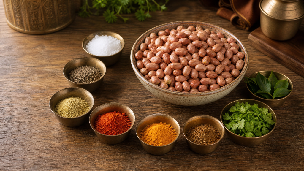Air Fryer Roasted Peanuts Indian Style