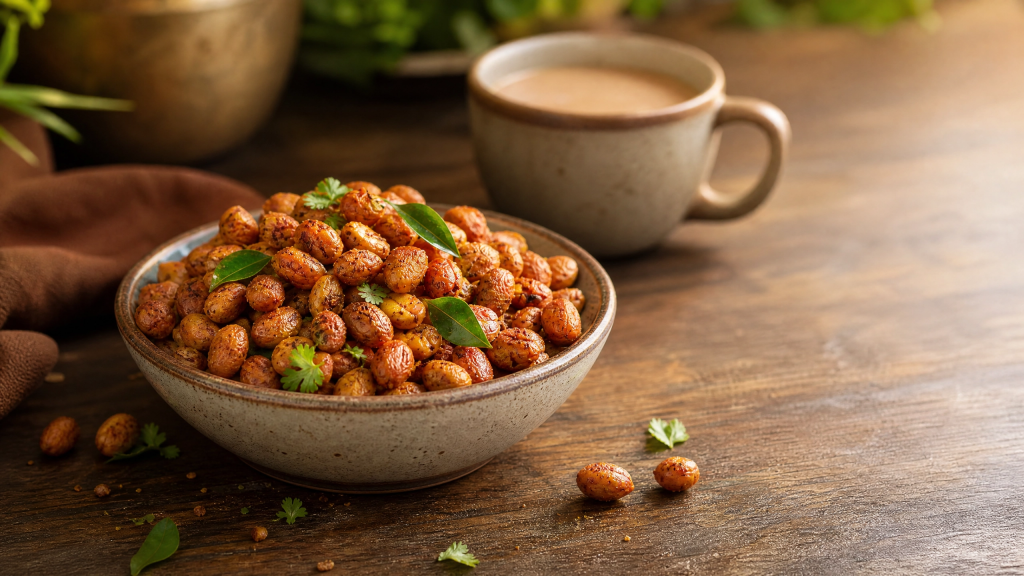 Air Fryer Roasted Peanuts Indian Style
