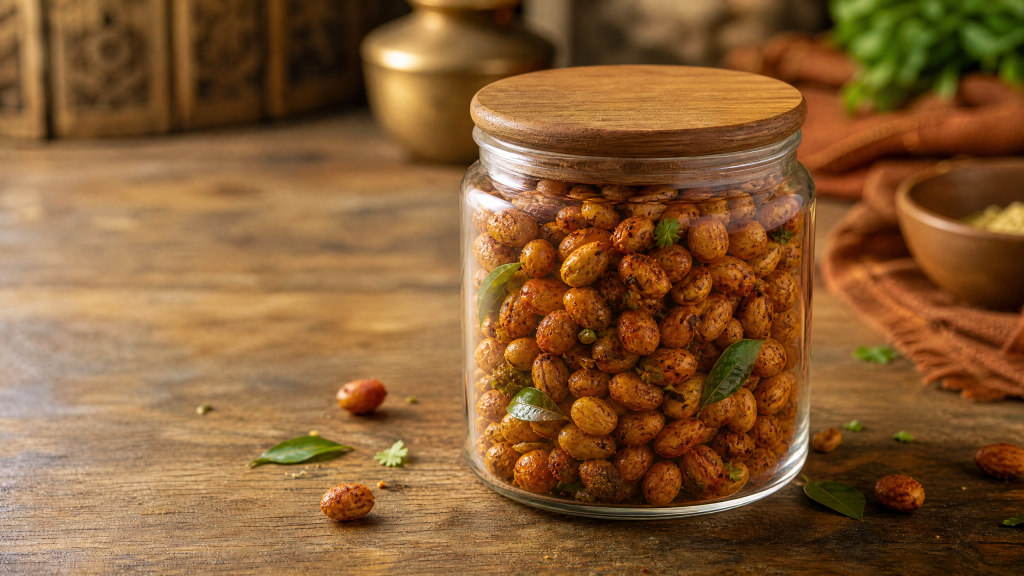 Air Fryer Roasted Peanuts Indian Style