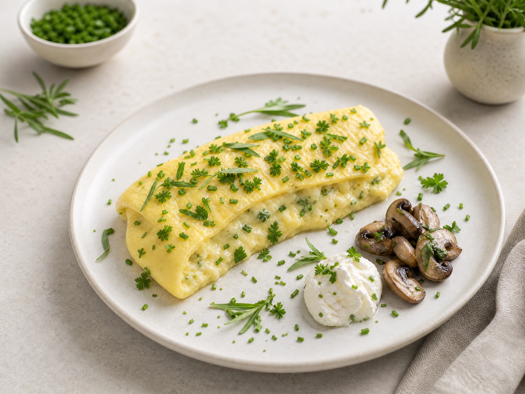 Keto French Omelet with Herbs