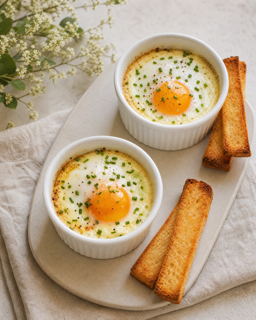 French-Style Baked Eggs (Oeufs Cocotte): A Cozy 15-Minute Classic
