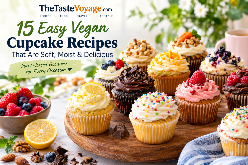 15 Easy Vegan Cupcake Recipes That Are Soft, Moist & Delicious