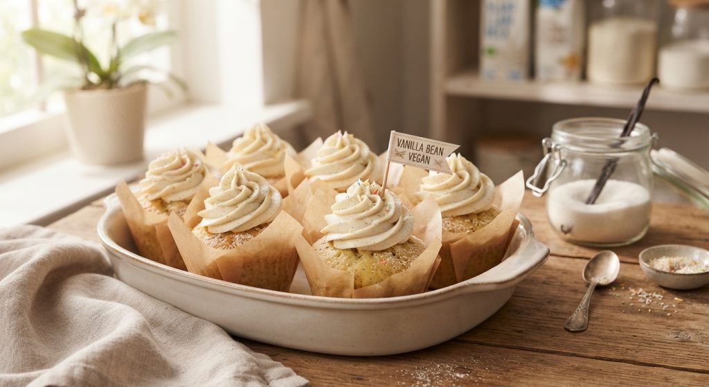 Vanilla Bean Vegan Cupcakes