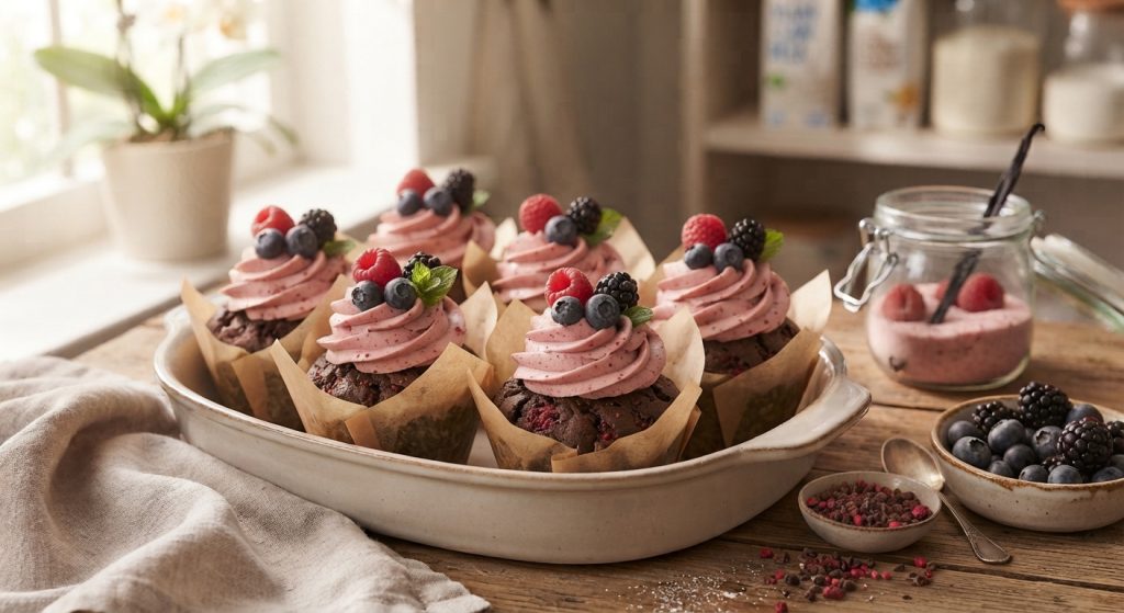 Chocolate Raspberry Cupcakes