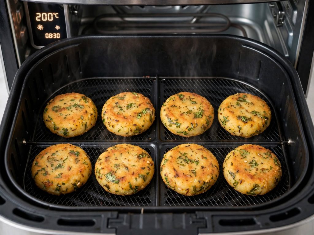 Air Fryer Aloo Tikki (Crispy, Oil-Free & Ready in 25 Minutes)