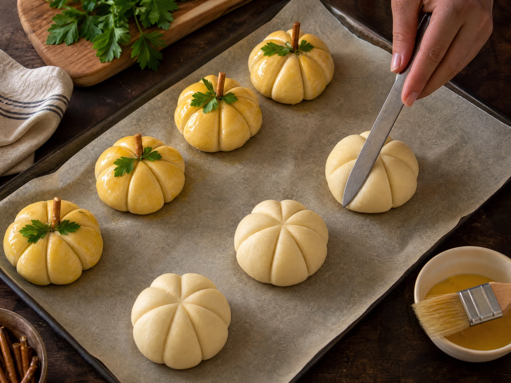 Cheesy Chicken Pumpkins Recipe | Halloween Appetizer
