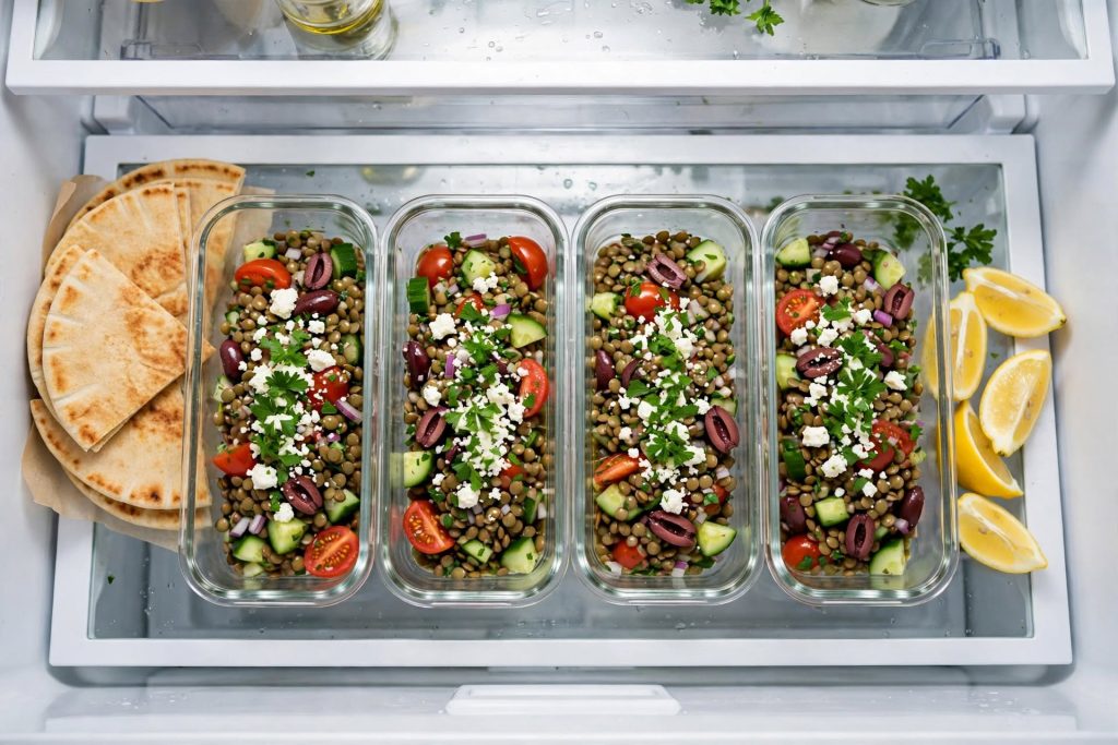 Greek Mediterranean Lentil Salad