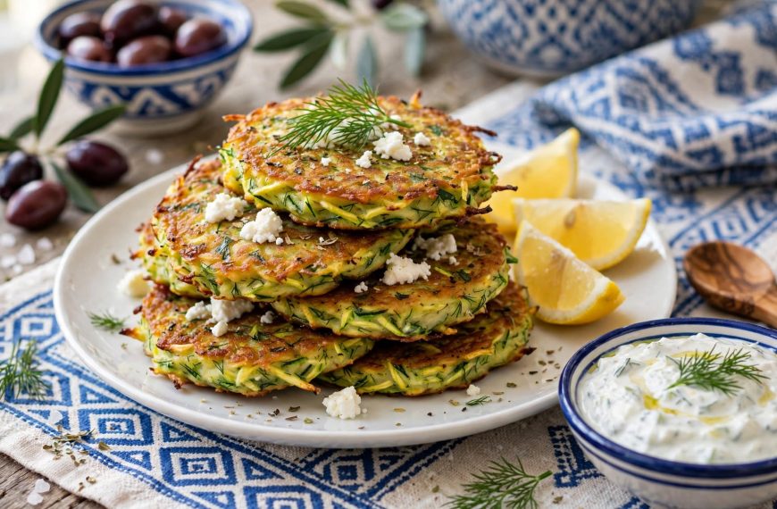 Greek Zucchini Fritters with Feta (Kolokithokeftedes)