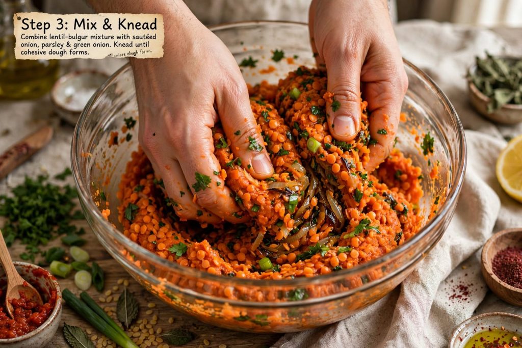 Turkish Lentil Kofte (Mercimek Köftesi): Vegan Red Lentil Mezze