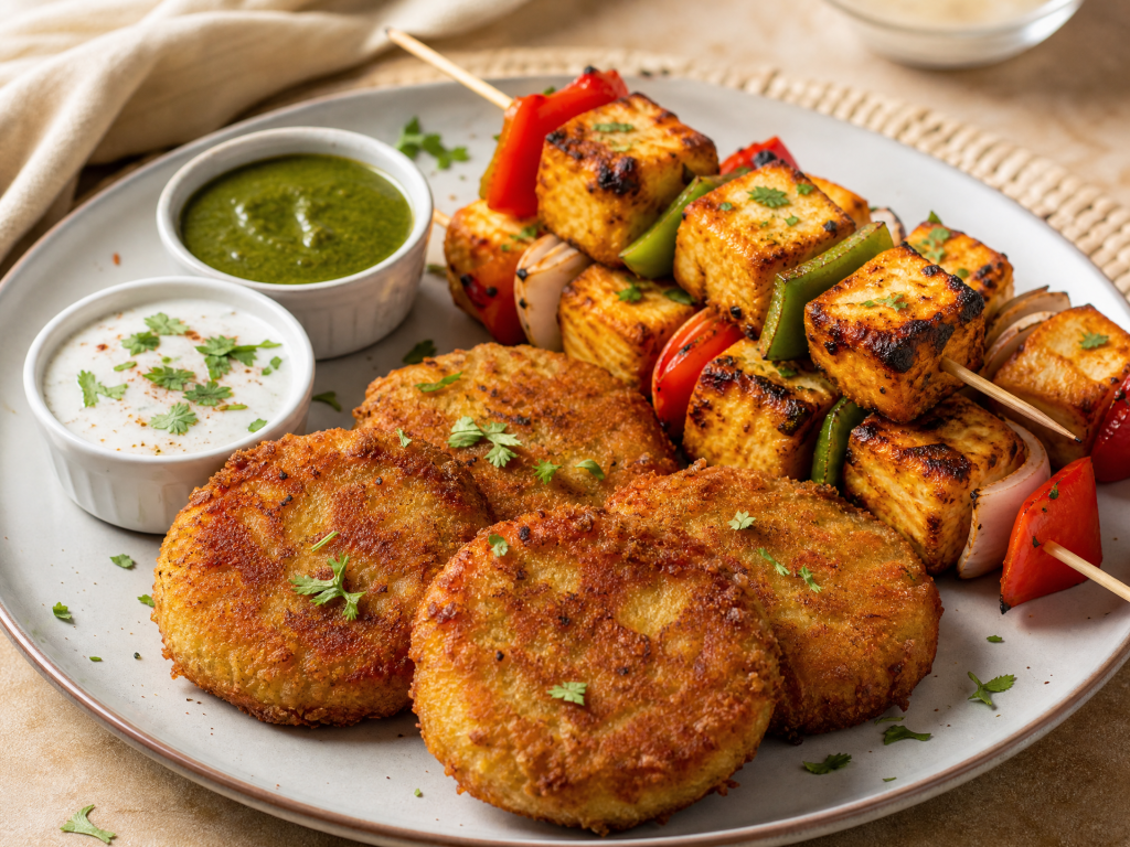 12 Indian Vegetarian Air Fryer Snacks (With Exact Temps, Times & Nutrition)