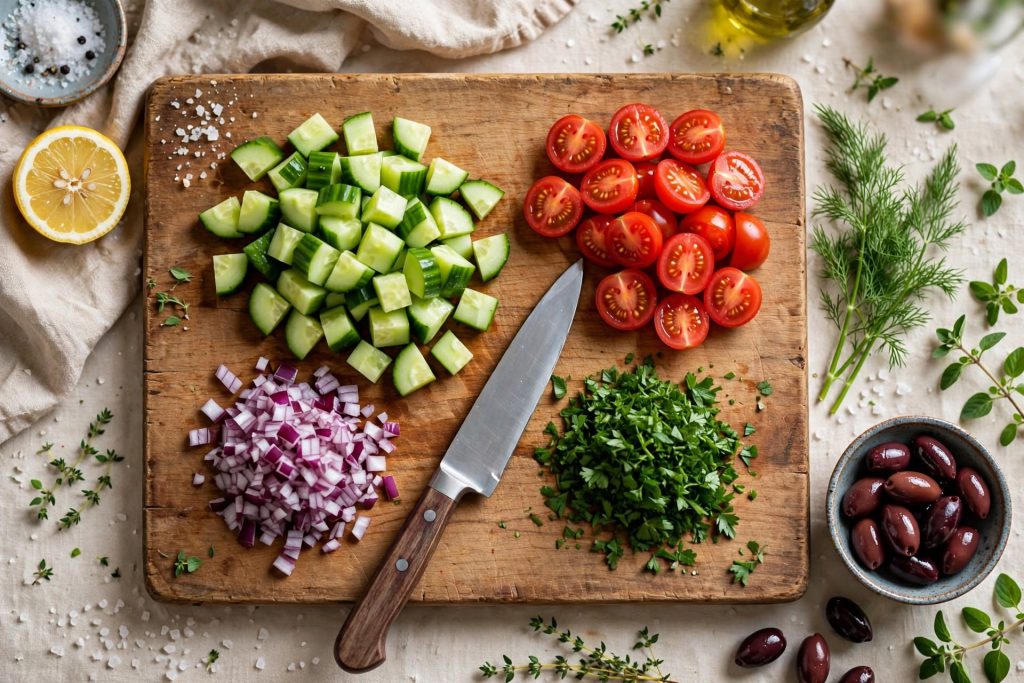 Mediterranean Chickpea Tuna Salad (No Mayo, High Protein