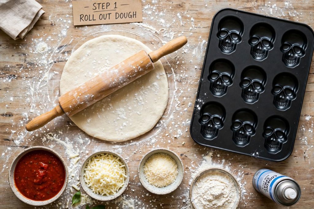Halloween Skull Pizza Recipe