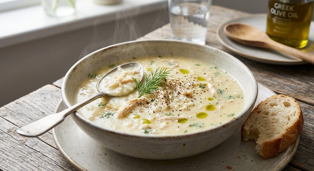 Avgolemono (Greek Egg-Lemon Chicken Soup)