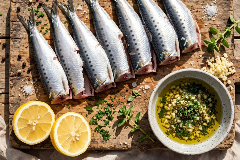 Mediterranean Baked Sardines with Lemon, Garlic, and Herbs
