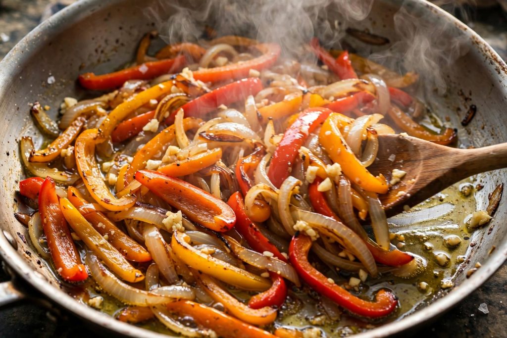 Italian Peperonata: Slow-Simmered Bell Peppers with Tomatoes and Olives