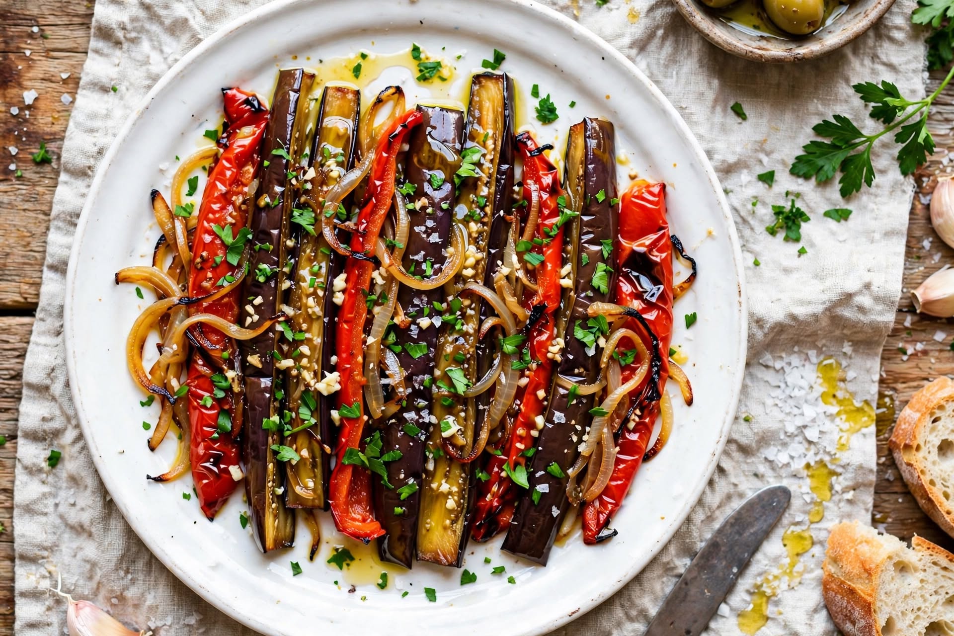 Catalan Escalivada: Roasted Eggplant, Peppers, and Onions